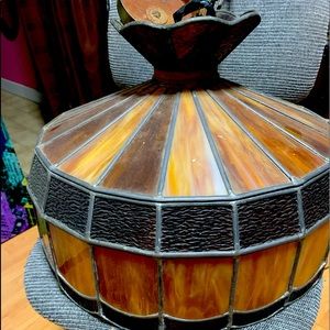 Large Antique Hanging Light Fixture